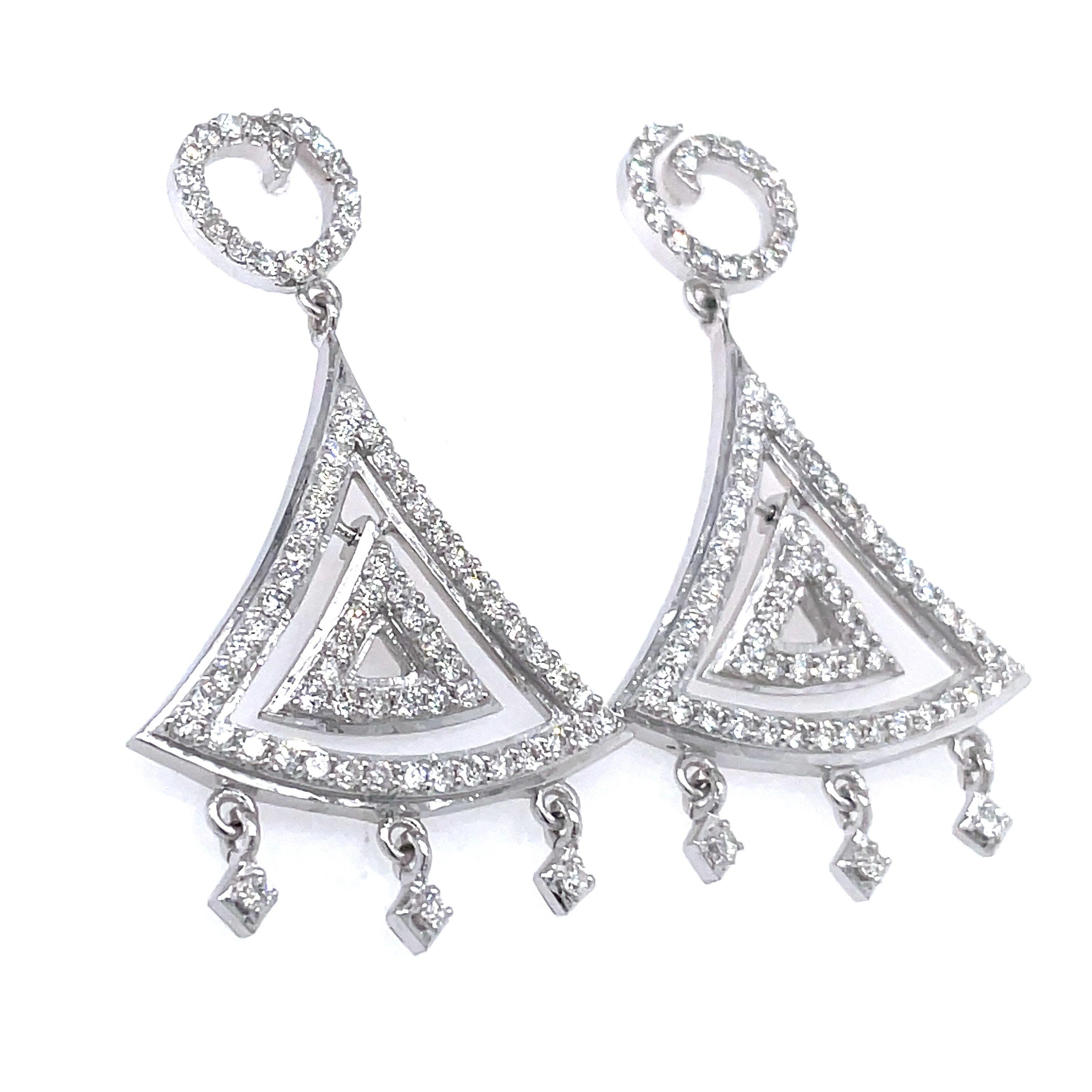 14k chandelier earrings