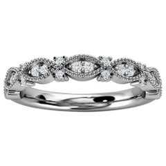 14k White Gold Valence Milgrain Diamond Ring '1/5 Ct. tw'