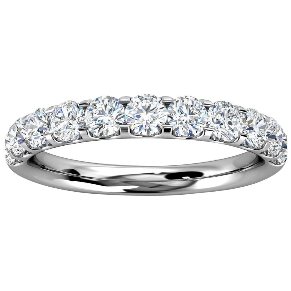 For Sale:  14k White Gold Valerie Micro-Prong Diamond Ring '1 Ct. Tw'