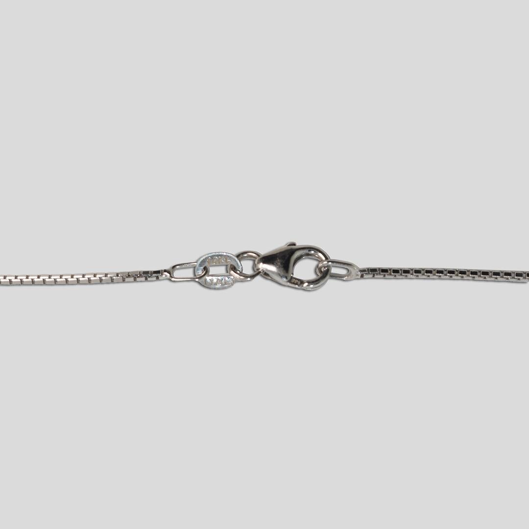 Collana con diamanti vintage in oro bianco 14K 0,50ct In condizioni ottime in vendita a Laguna Beach, CA