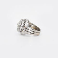 14K White Gold Vintage Estate Diamond Ring 1.00ct