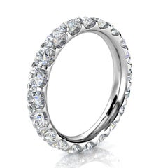 Anello Viola Eternity Micro-Prong Diamond in oro bianco 14k '2 Ct. Tw'