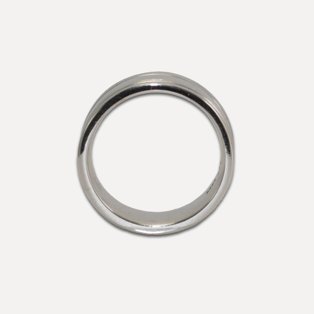 Alliance en or blanc 14K 11.3g Excellent état - En vente à Laguna Beach, CA