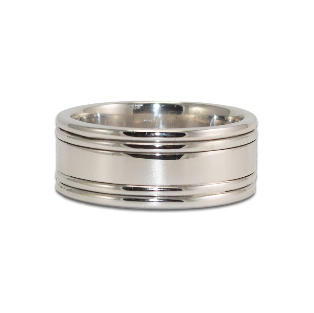 Fede nuziale in oro bianco 14K 11,3g