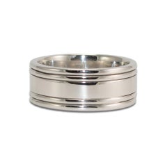 14K Weißgold Hochzeit Band 11.3g