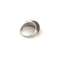 14K White Gold With Chocolate Diamonds