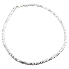 Collana moda A Link in oro bianco 14k