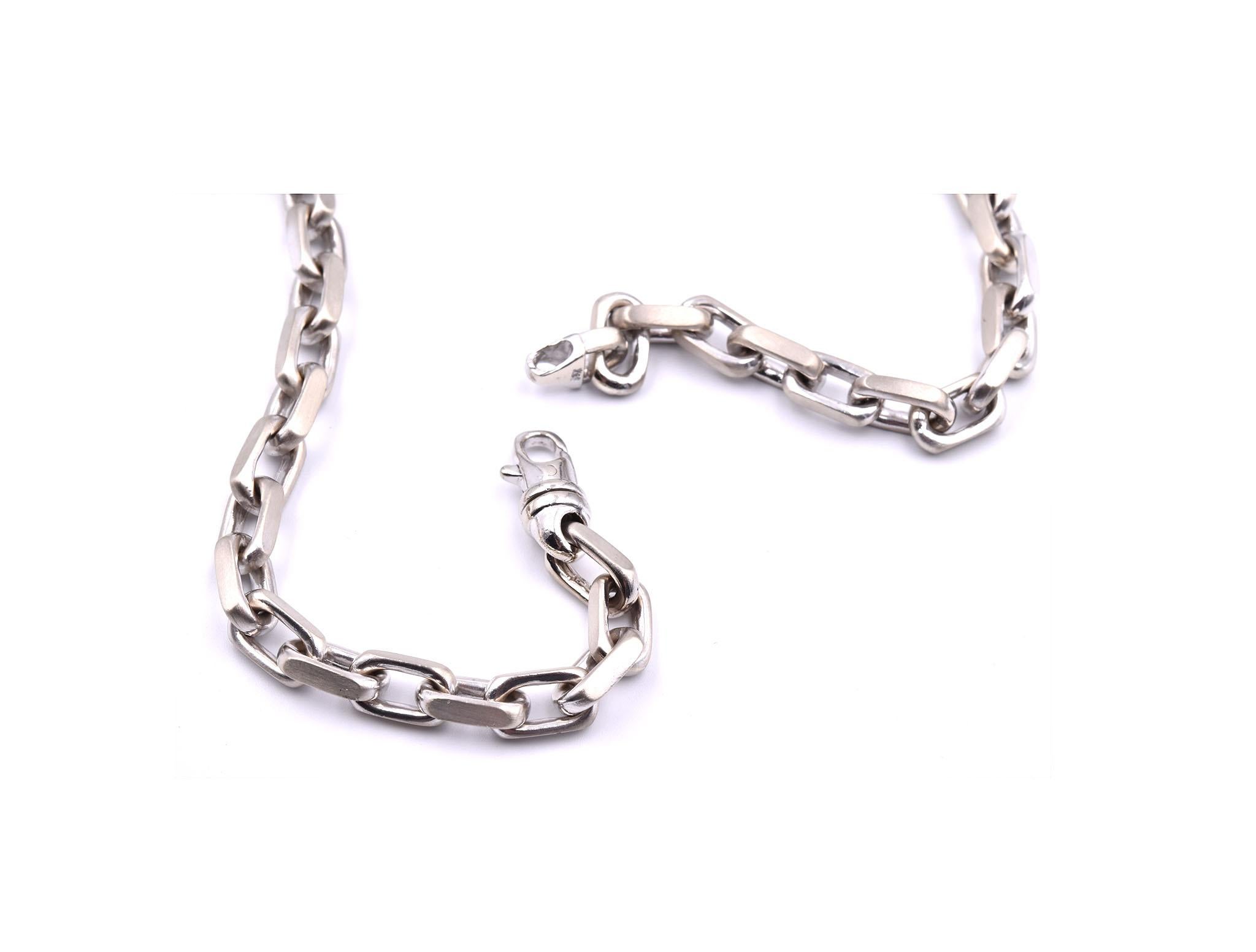 square link chain necklace