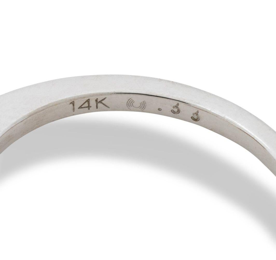 14K White & Yellow Gold Diamond Ring en venta 1