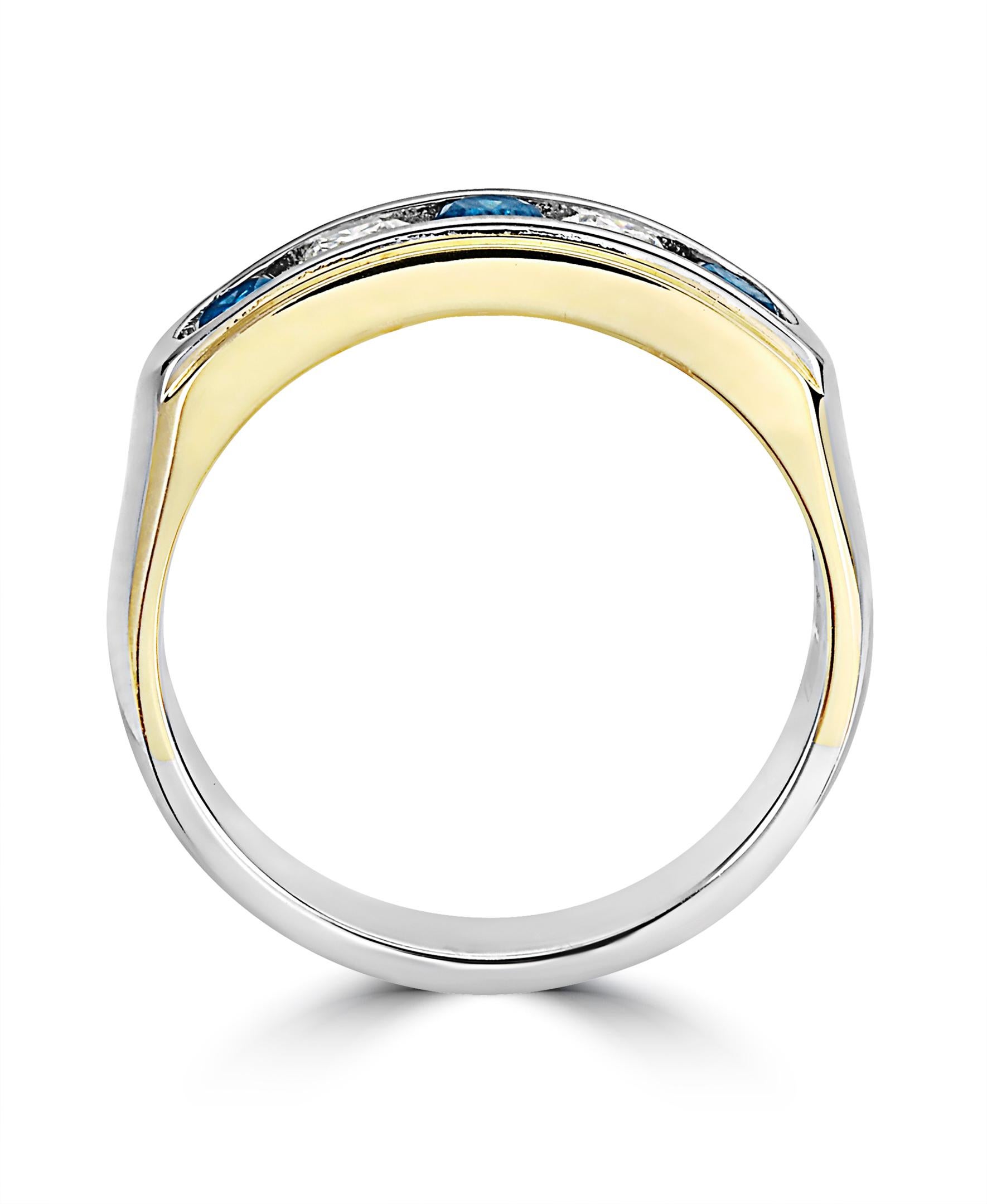 mens blue diamond rings for sale