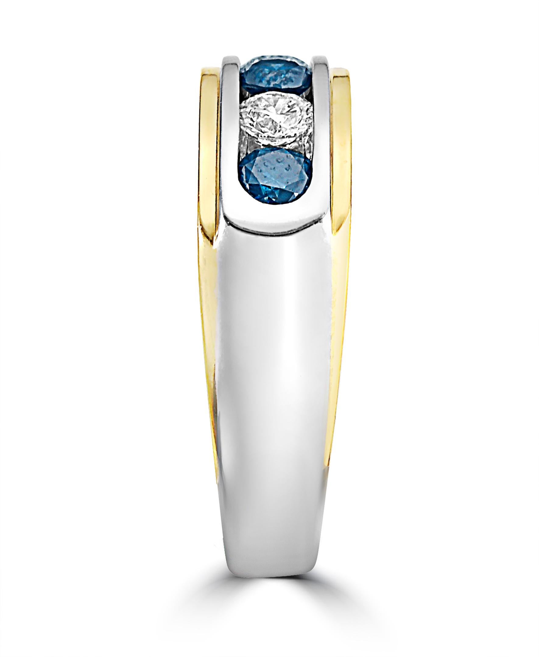 effy blue diamond ring