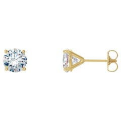 14K Yellow 1/2 CTW Natural Diamond Cocktail-Style Earrings