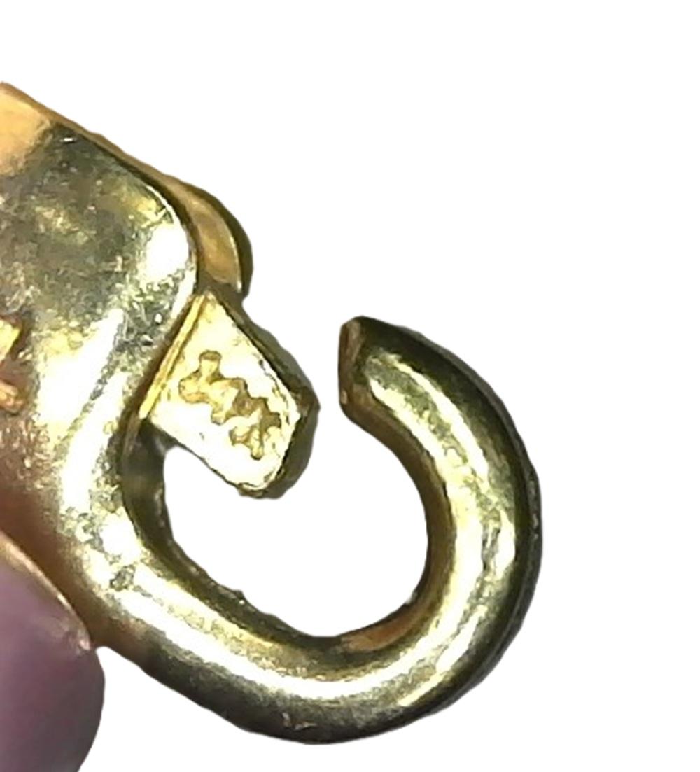 14k Yellow 6.65 Carat Pear Cut Amethyst Pendant Necklace 18