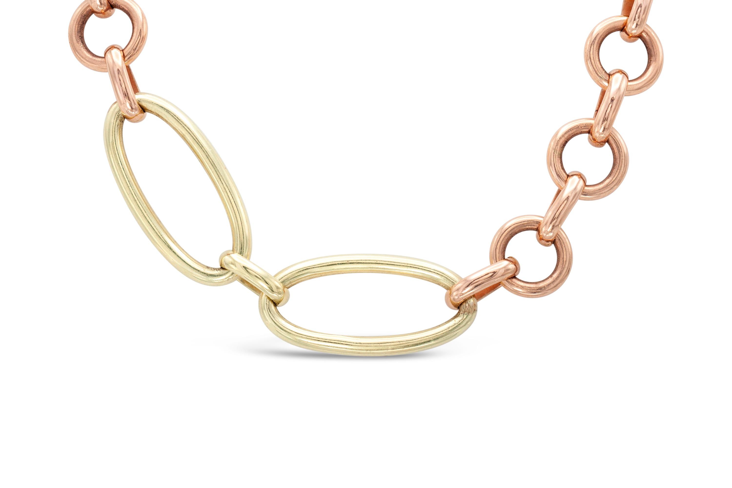 Finely crafted in 14k yellow and rose gold.
38 inches
165.9 grams