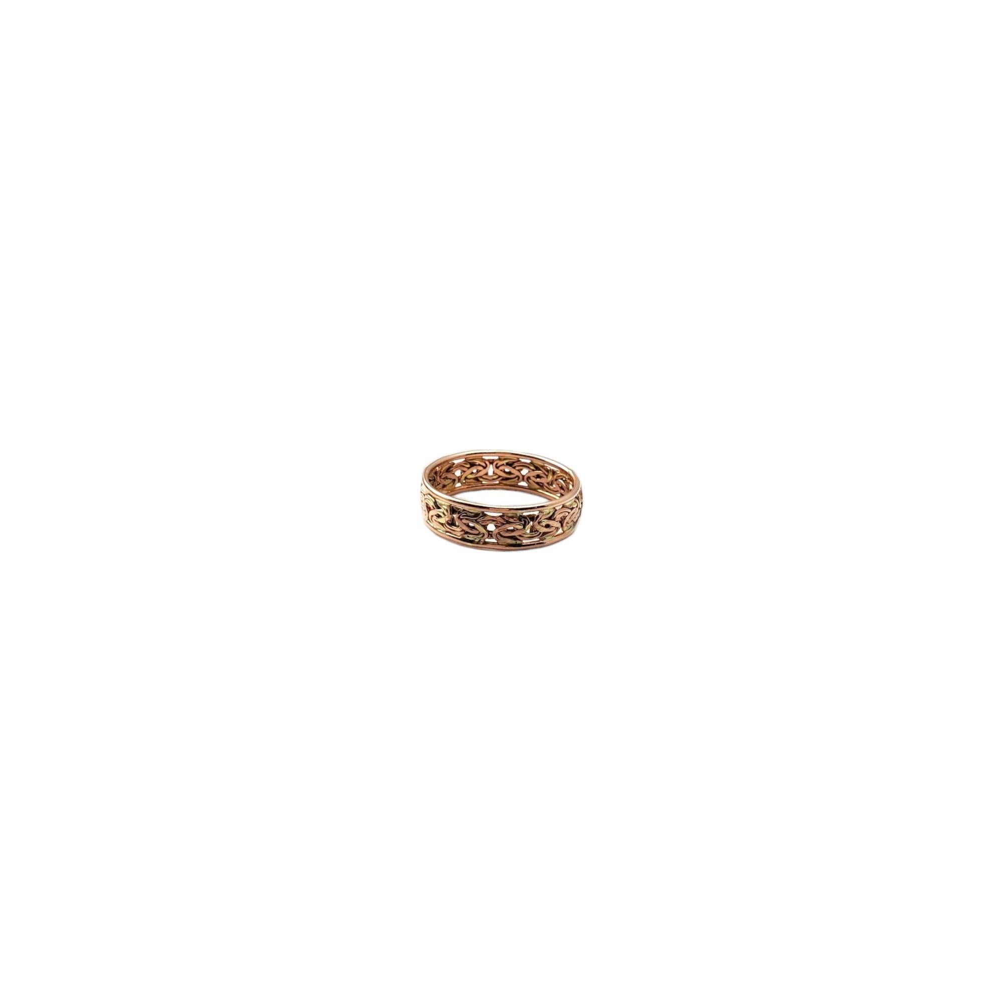 14K Yellow and Rose Gold Link Open Band  #17010 For Sale 1