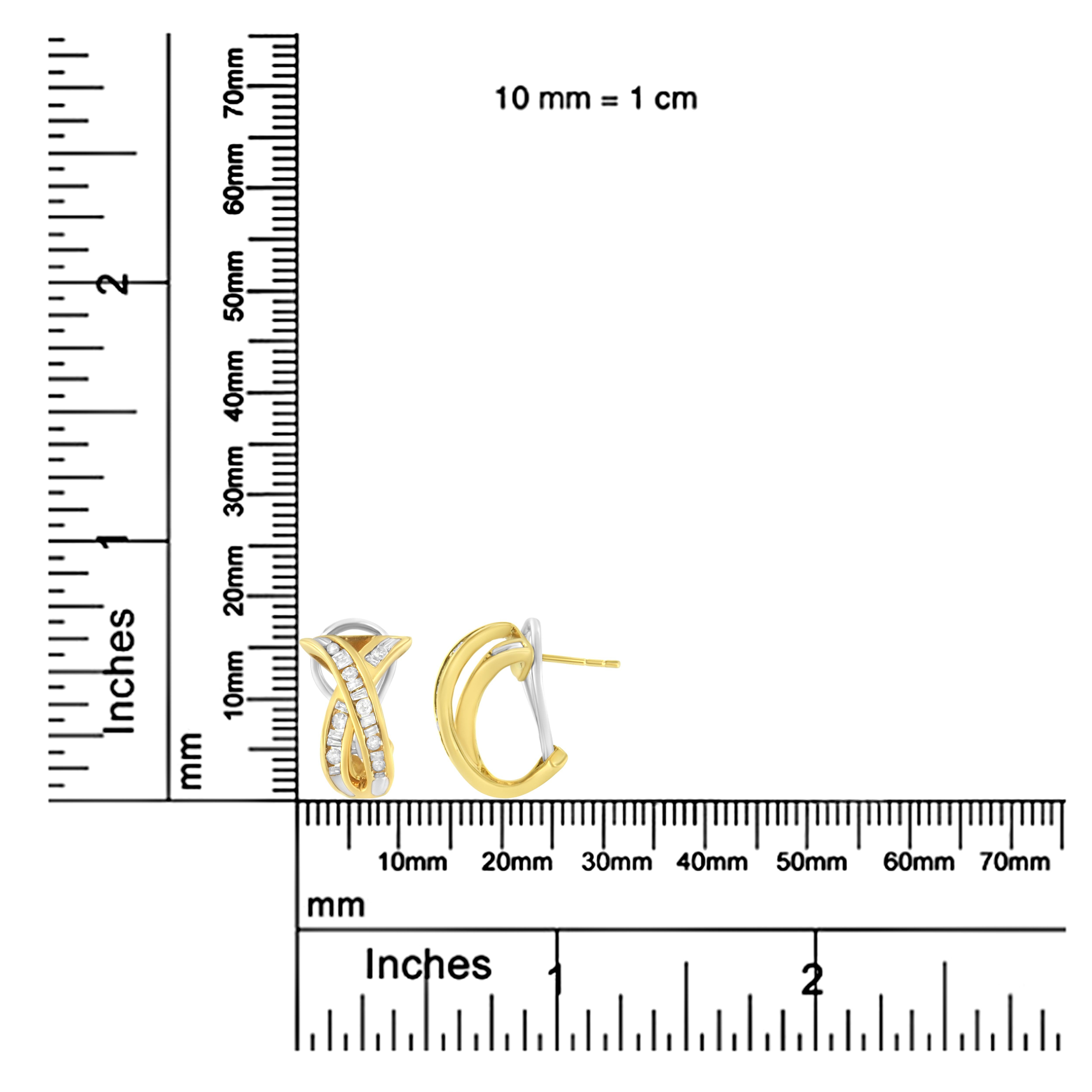 14K Yellow and White Gold 1/2 TDW 