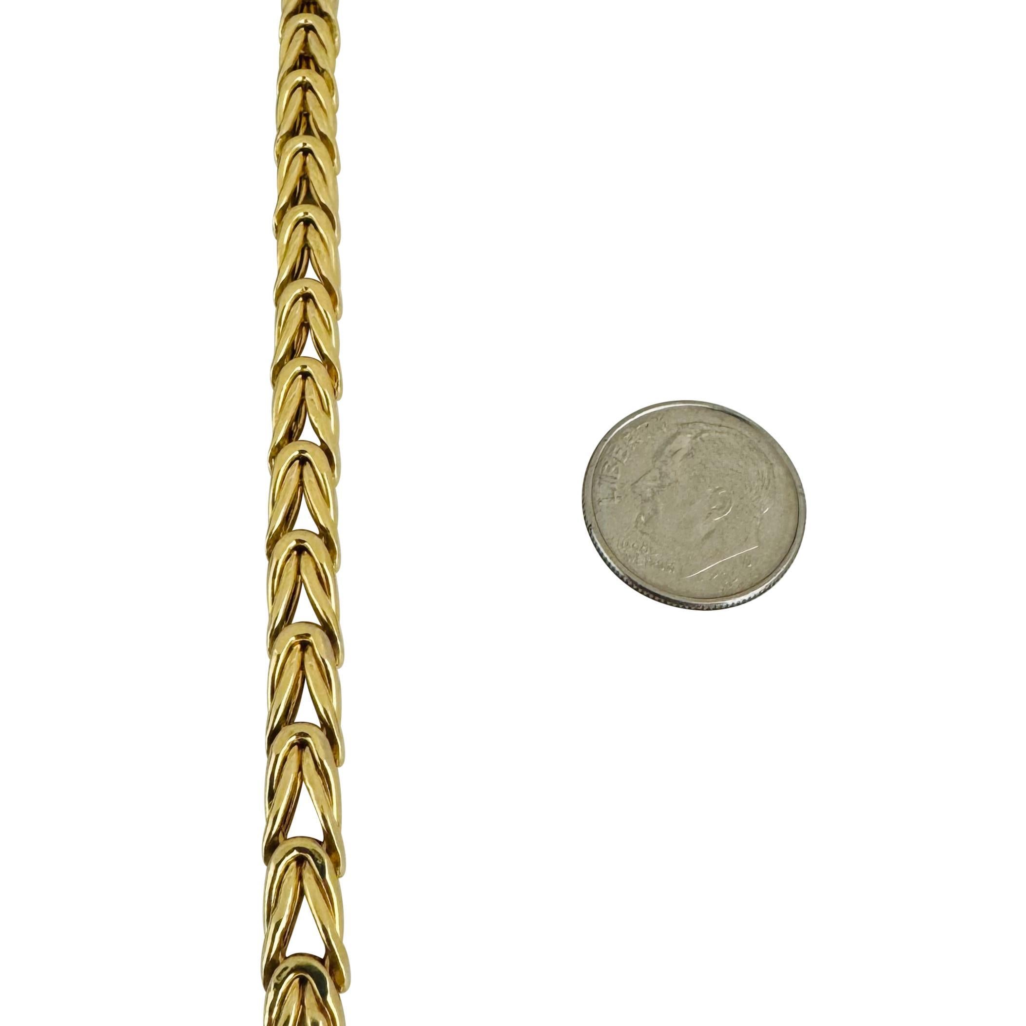14k Gelb- und Weißgold 22,3g Fancy Link Toggle Armband 8
