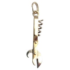 Mini breloque de brochette articulée en or jaune et blanc 14 carats n° 21082