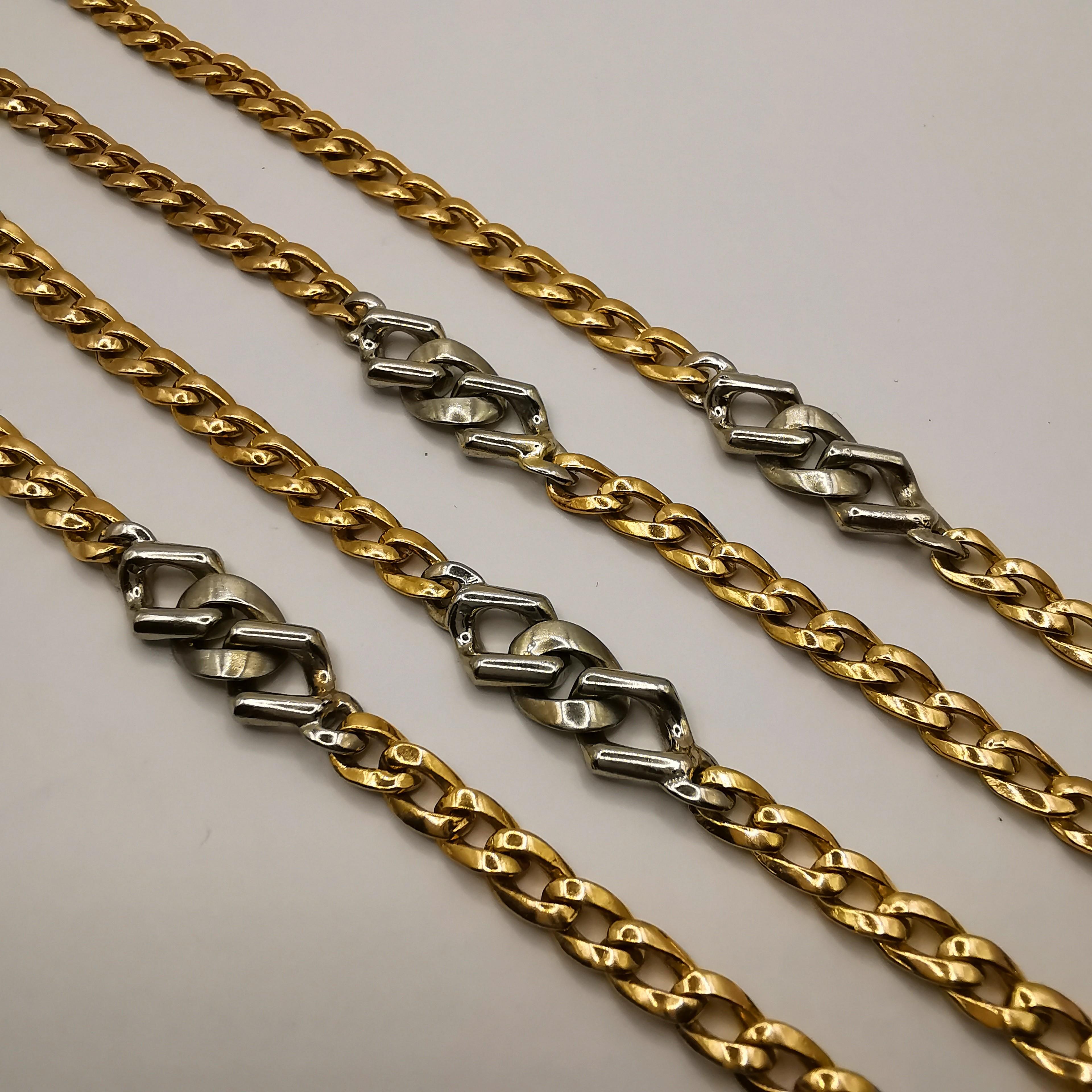 Women's or Men's 14K Yellow and White Gold Chain