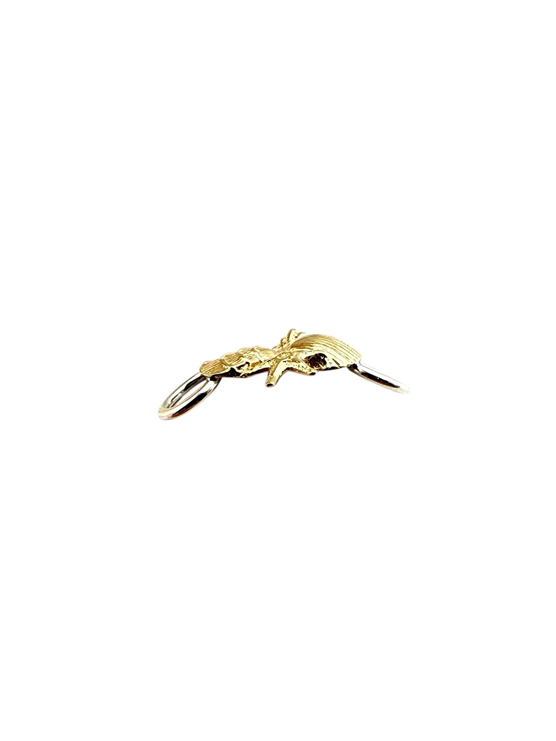 Pendentif en or jaune et blanc 14K avec grappe de coquillages #22492 Pour femmes en vente