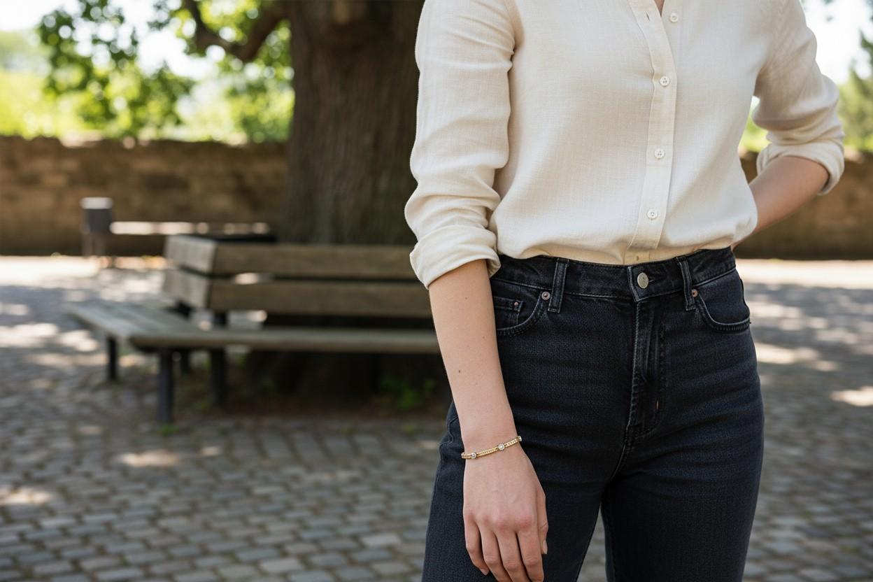 Donna Bracciale di diamanti in oro giallo e bianco 14K con 1,75 carati di peso totale in vendita