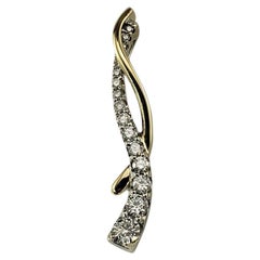 14K Gelb- und Weißgold Diamant-Anhänger #23150