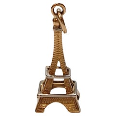 14K Yellow and White Gold Eiffel Tower Charm #18647