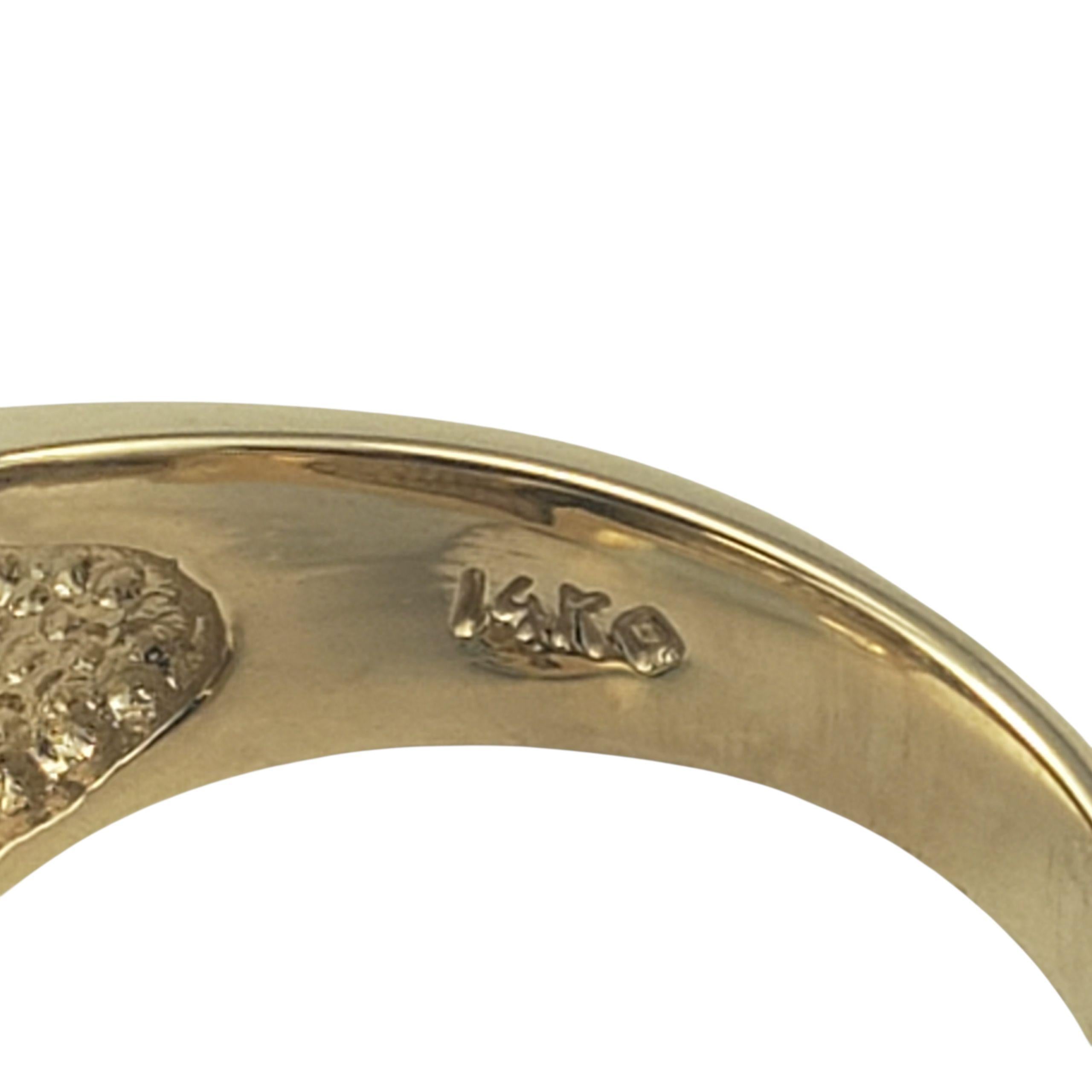 Bague grenouille en or jaune et blanc 14K Taille 7.25-7.5 #23409 en vente 1