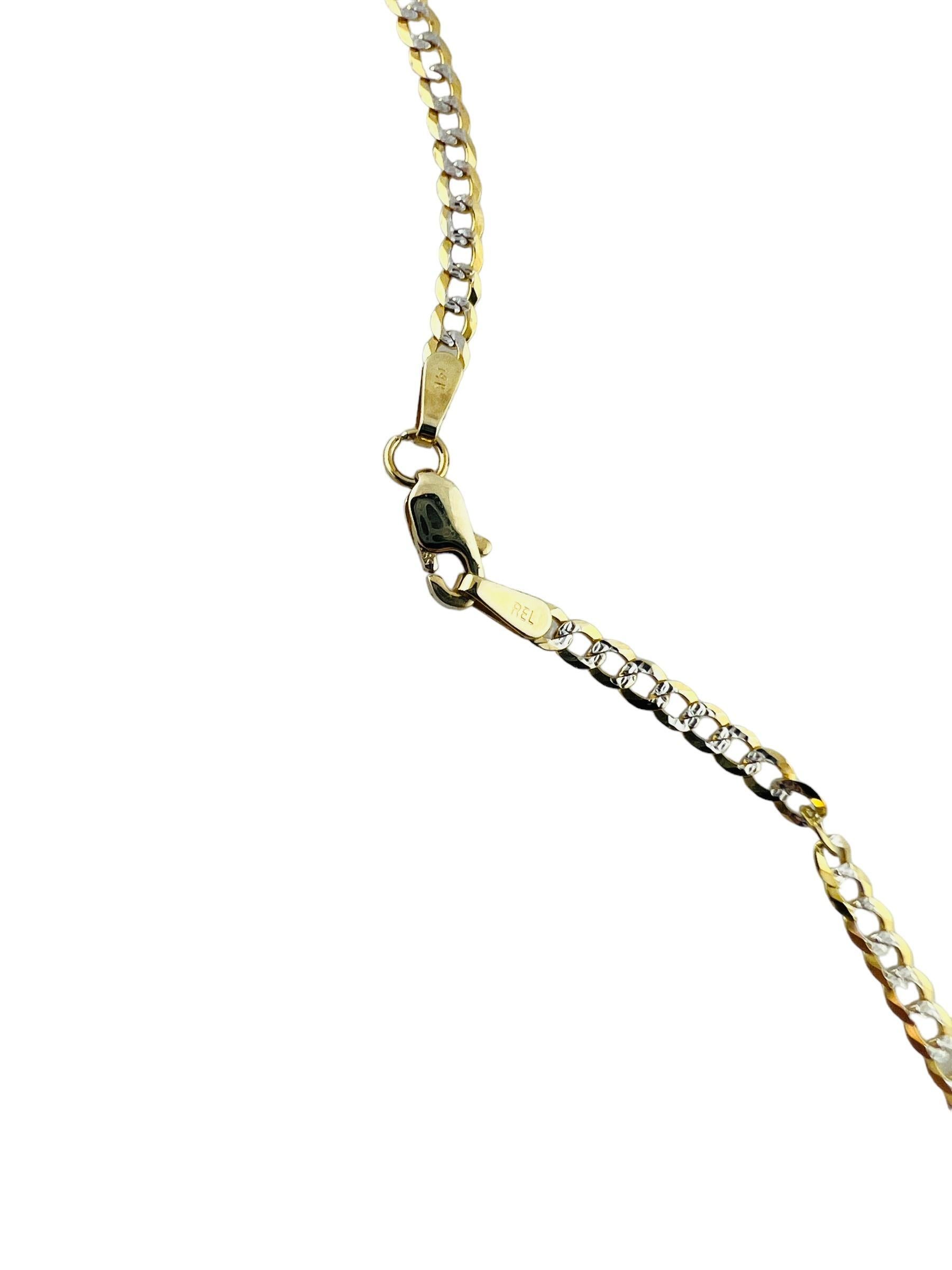 14K Yellow and White Gold Interlocking Link Necklace

This 18