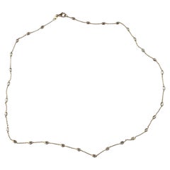 Collana Station in oro giallo e bianco 14K #23642