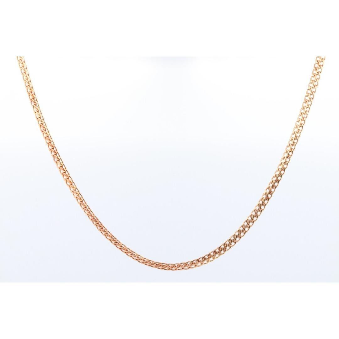 14k Yellow ChainMail Mesh Necklace.Round Clasp Infinity link Yellow gold Italian 6