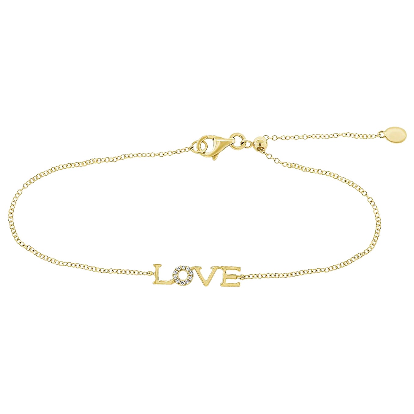 Pulsera Amor Diamante 0,04 Quilates Oro Amarillo 14K
