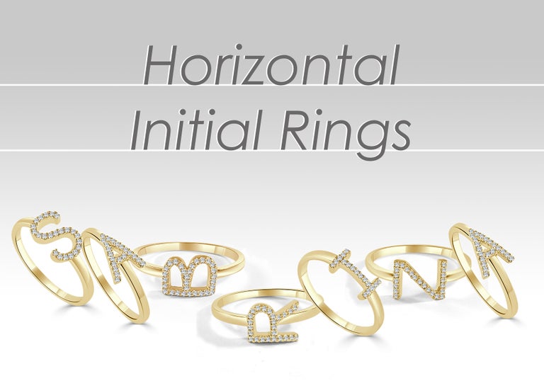 Nogama Initial Diamond Ring 5.5 / Yellow Gold
