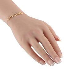 14 Karat Gelbgold Armband mit 0,10 Karat Diamanten