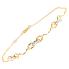 14K Yellow Gold 0.15ct Diamond Bracelet BR09854-Y