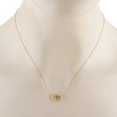 14K Yellow Gold 0.15ct Diamond Handcuff Necklace PN15502-Y