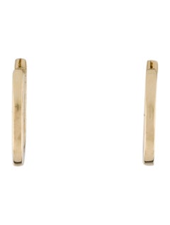Orecchini a cerchio Huggie in oro giallo 14K da 0,18 carati con zaffiro blu