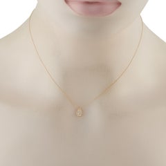 14K Yellow Gold 0.20ct Diamond Necklace PN16831