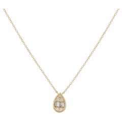 14K Yellow Gold 0.20ct Diamond Necklace PN16831