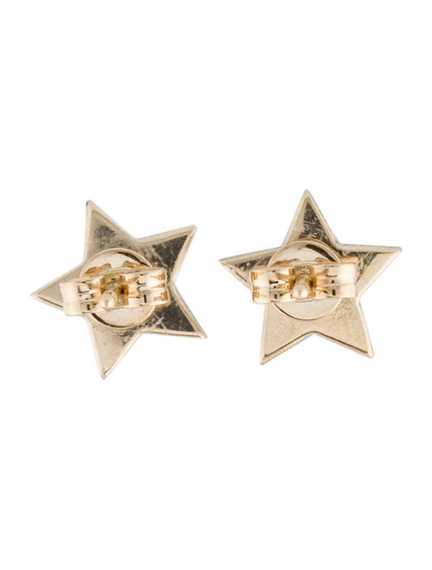 diamante star earrings