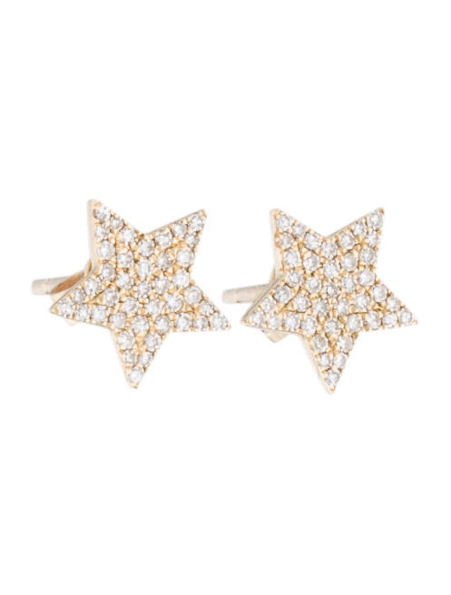 sparkly star earrings
