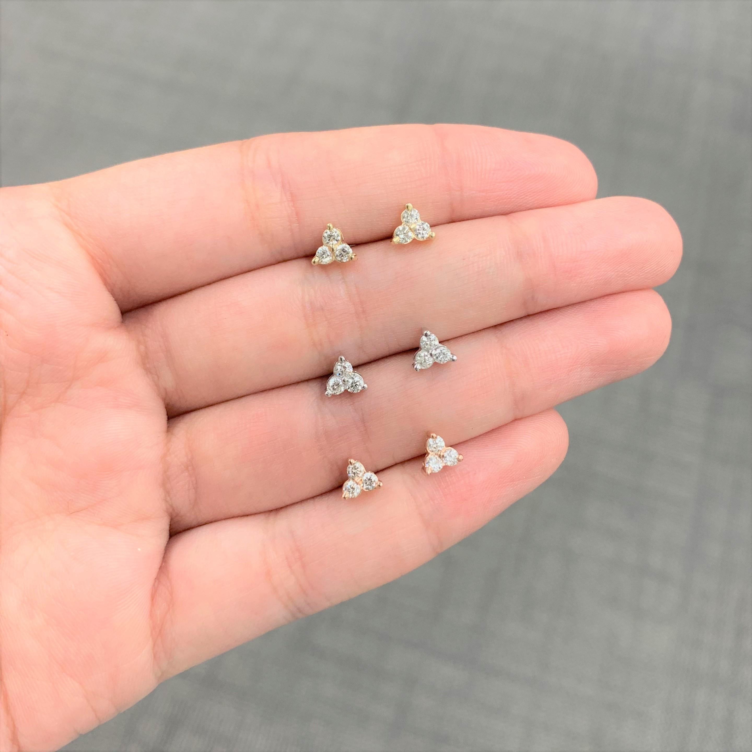 6 stone diamond earrings