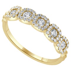 14K Yellow Gold 0.25ct Diamond Ring for Her