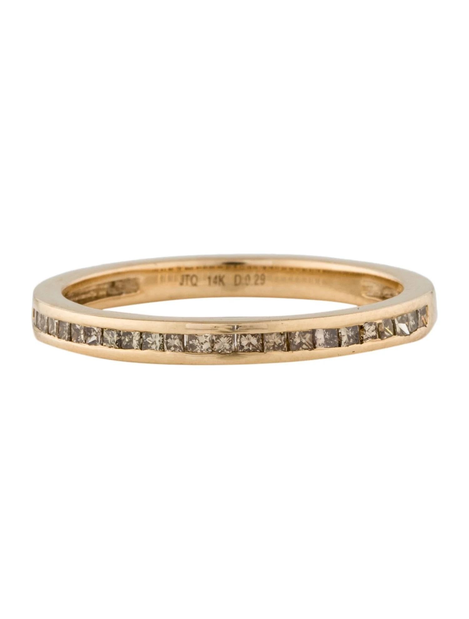 Artist 14K Yellow Gold 0.29ctw Diamond Band, Size 8 For Sale