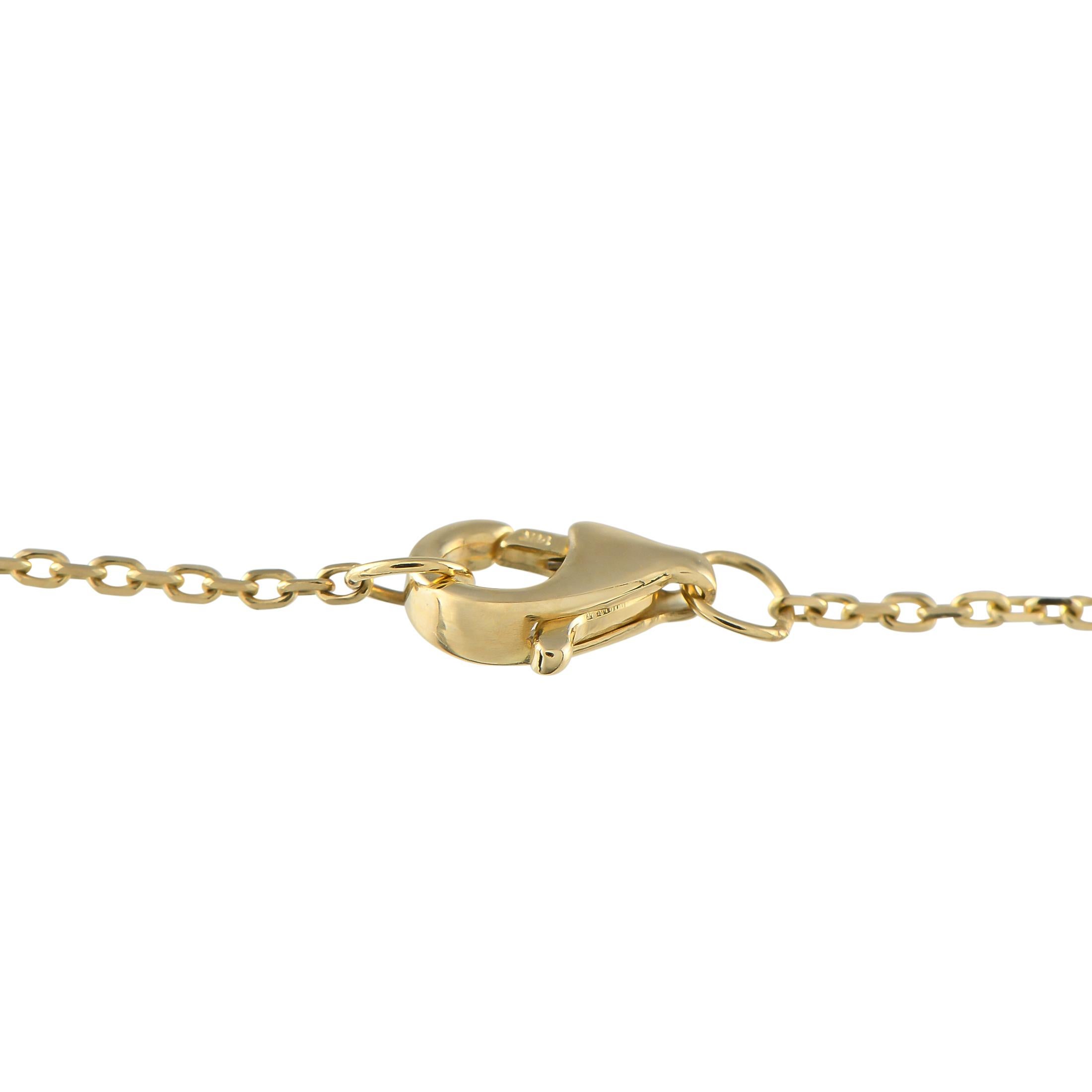 Round Cut 14K Yellow Gold 0.30ct Diamond Station Bracelet For Sale
