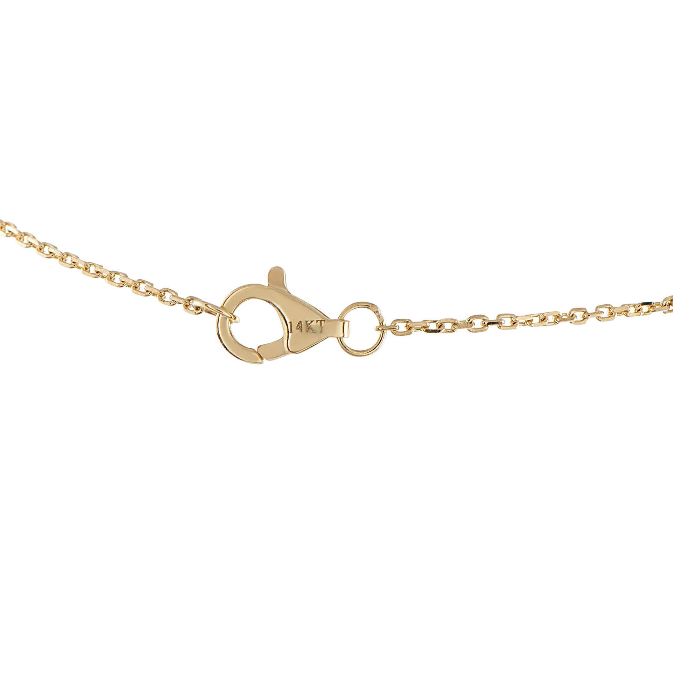 Taglio rotondo 14K Yellow Gold 0.35ct Diamond Bracelet BR10657-Y in vendita