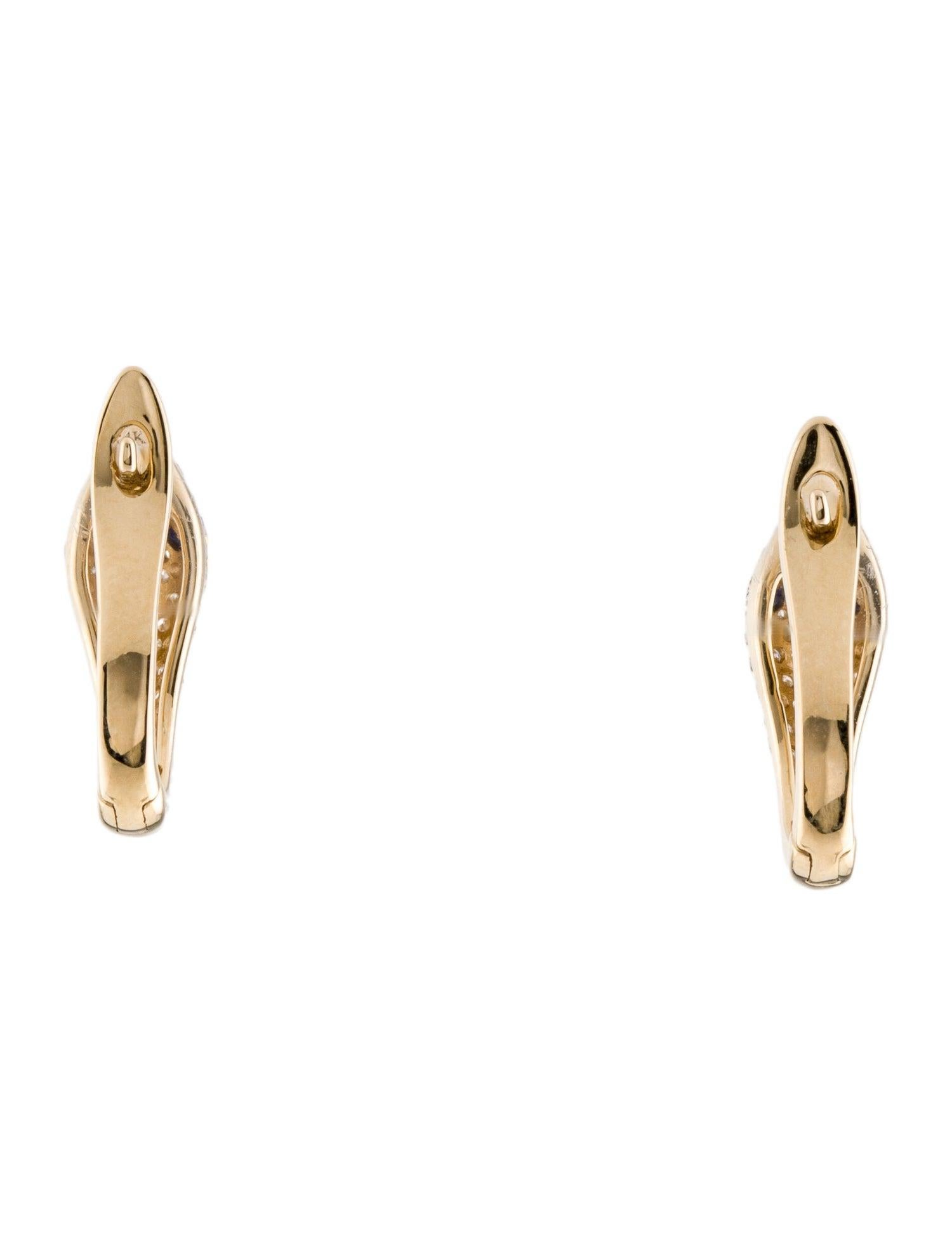 14k gold snake earrings