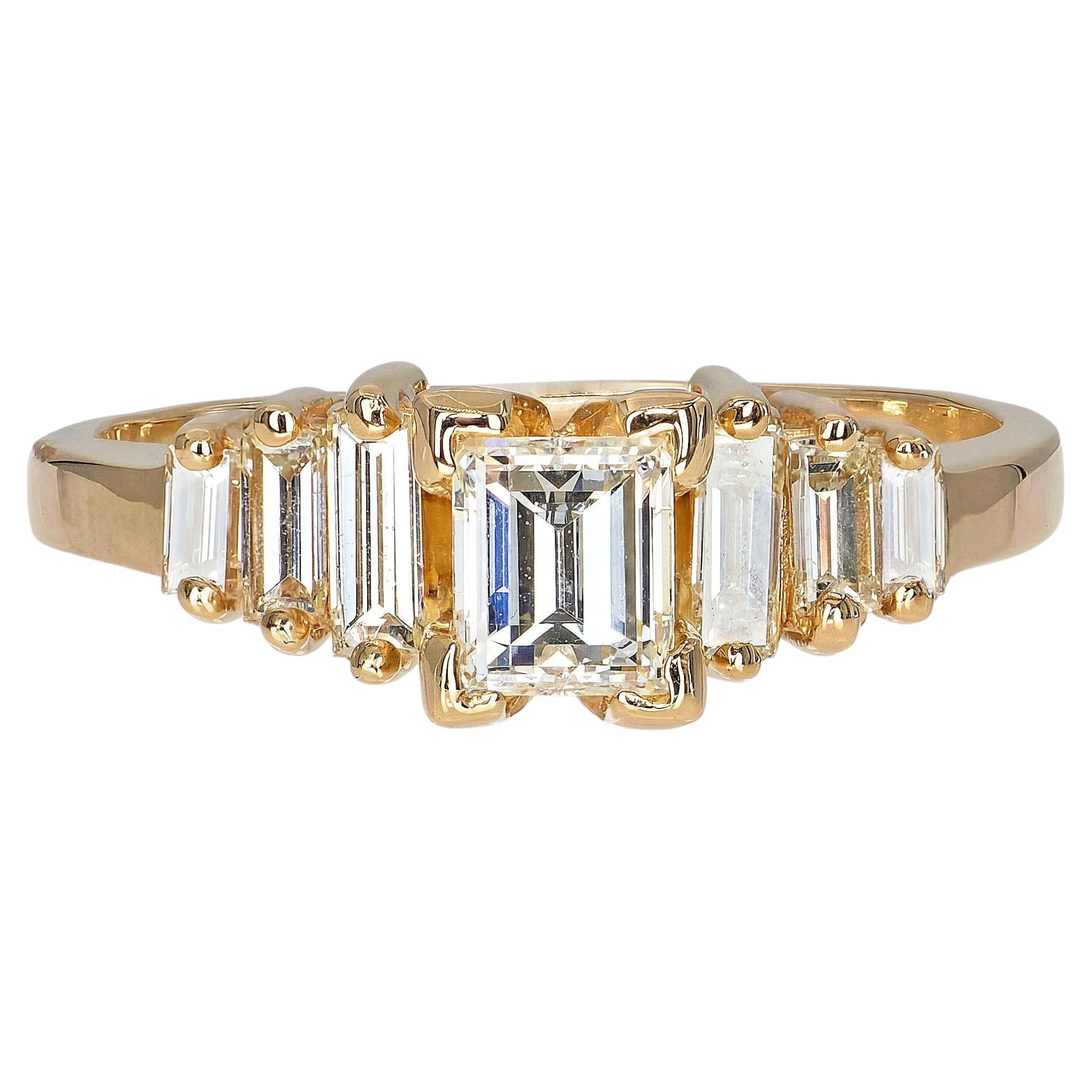 14k Yellow Gold 0.51tcw I Vs1 Diamond Engagement Ring