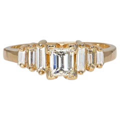 14k Yellow Gold 0.51tcw I Vs1 Diamond Engagement Ring