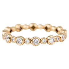 14K Yellow Gold 0.60 Ct Daimond Wedding Band